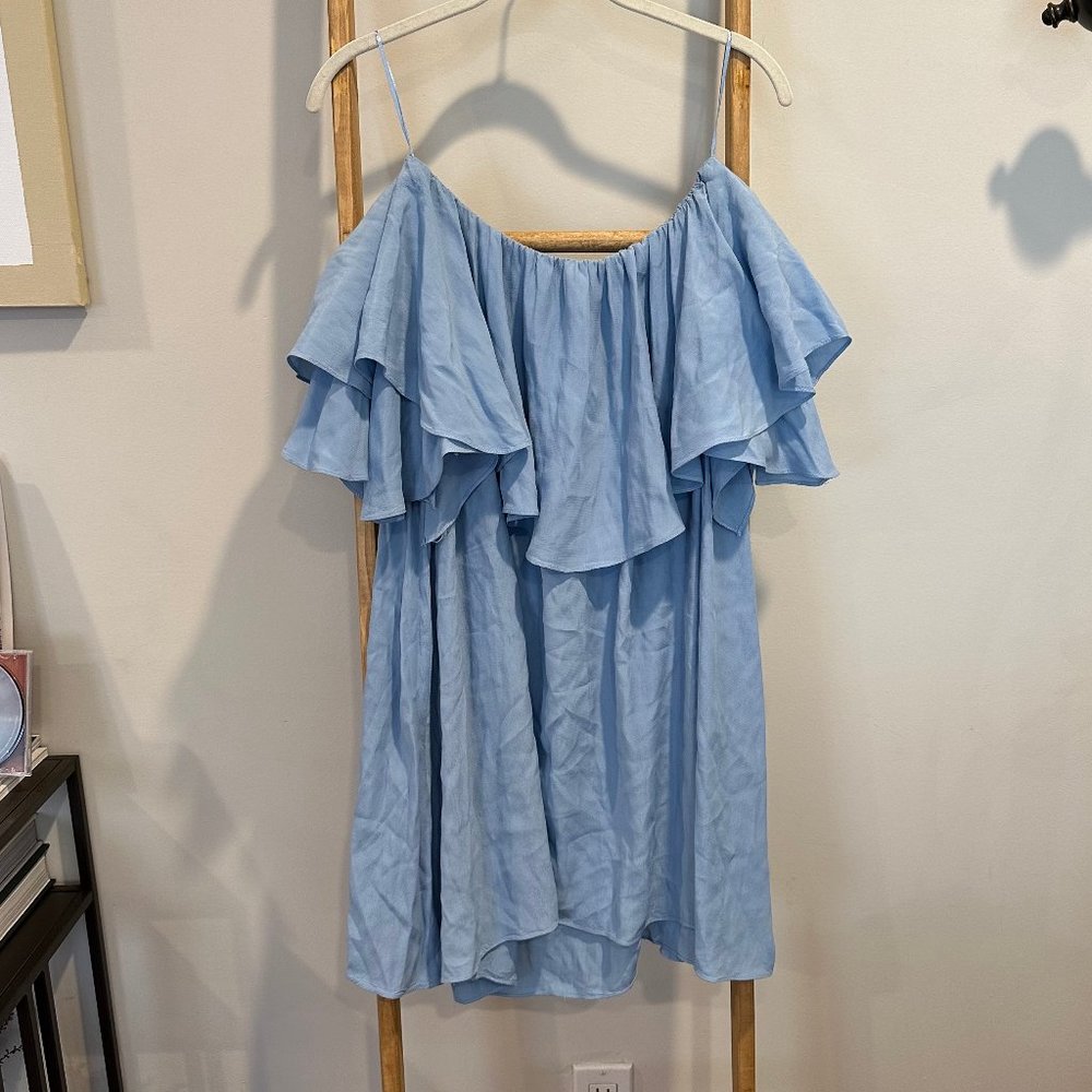 MLM | Blue Off the Shoulder Flowy Dress | Size: Small